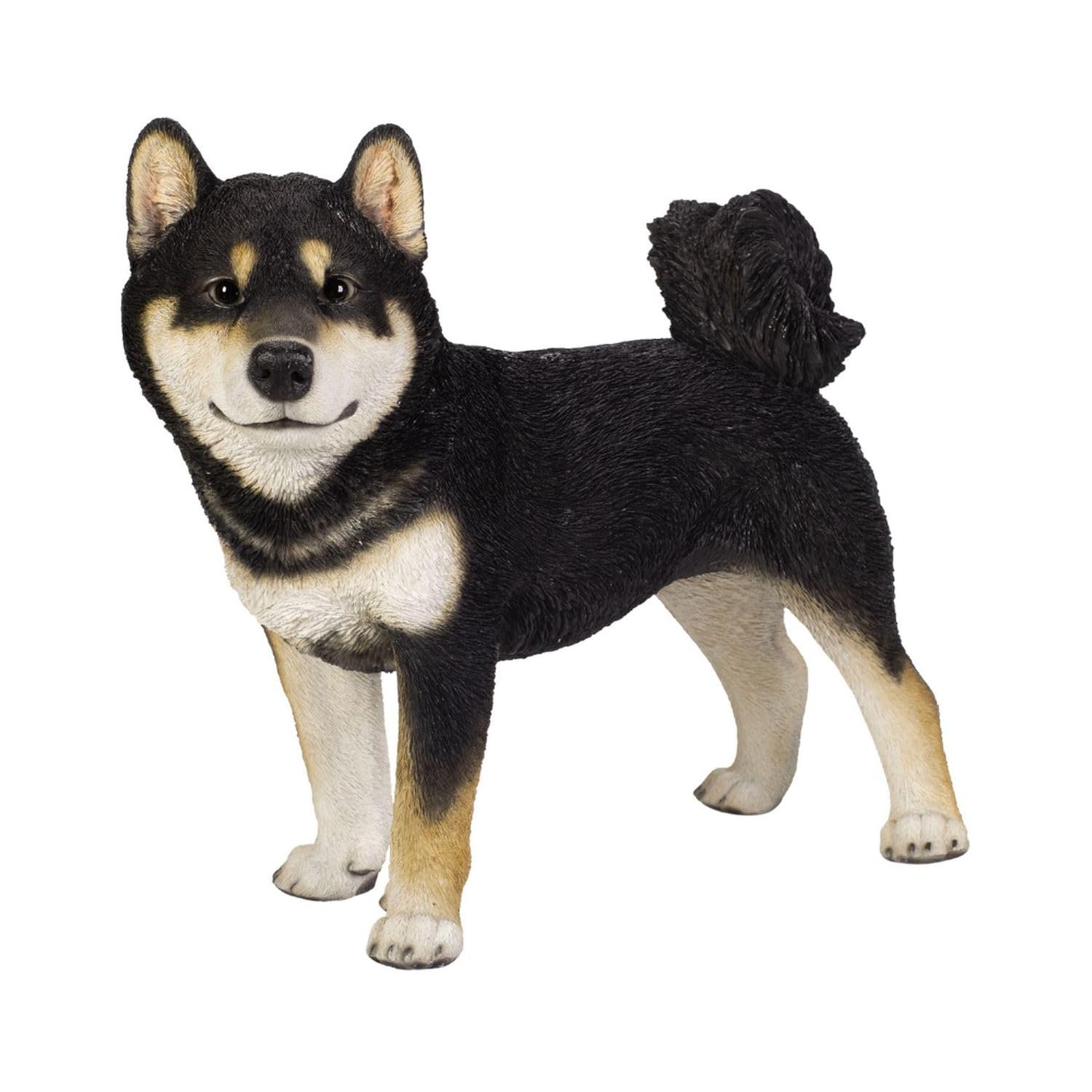 Amazon.co.jp: ウービア 左向きに立つ黒柴犬(大) 49×25.5×41.5㎝ 人形